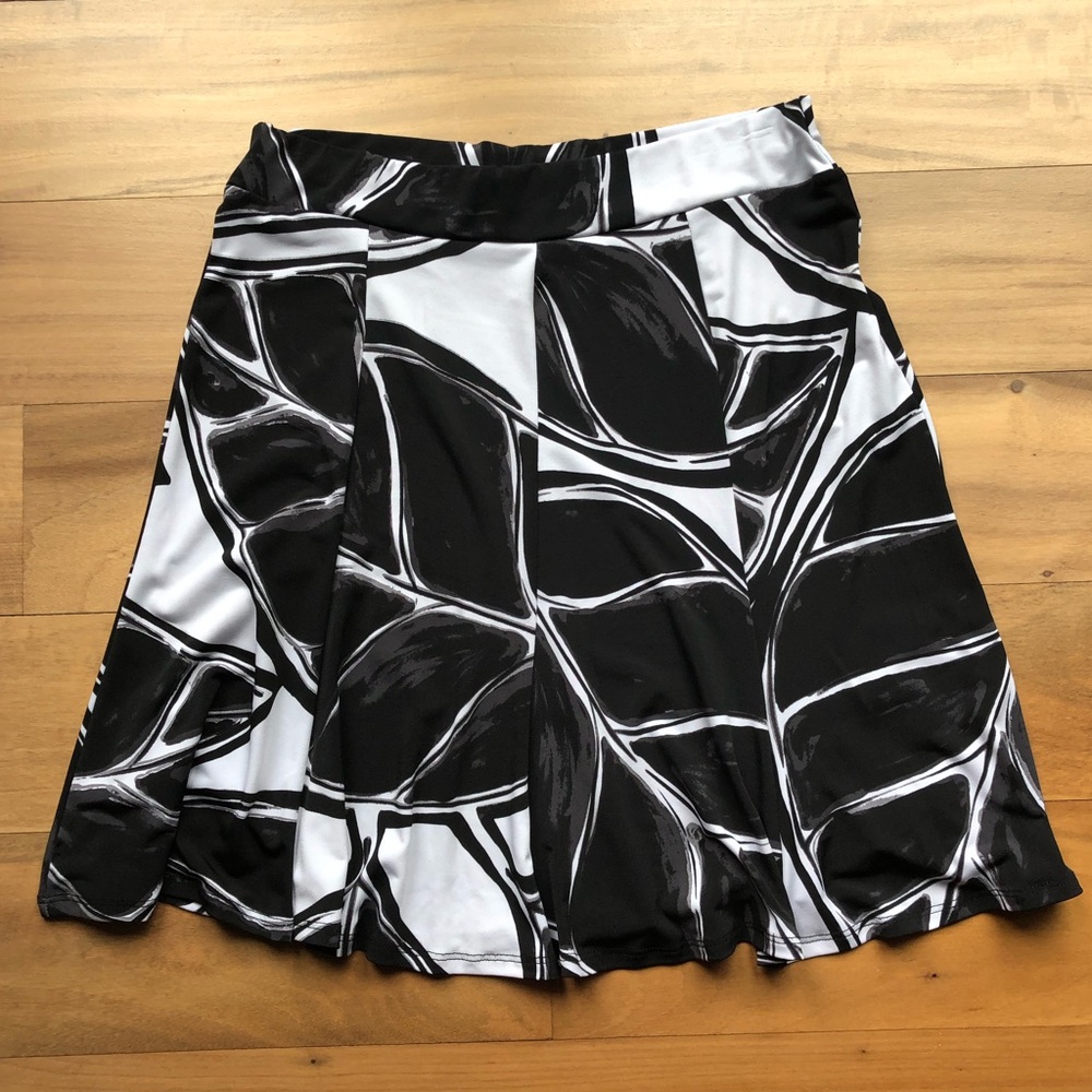 Boho Leaf Pattern Skirt